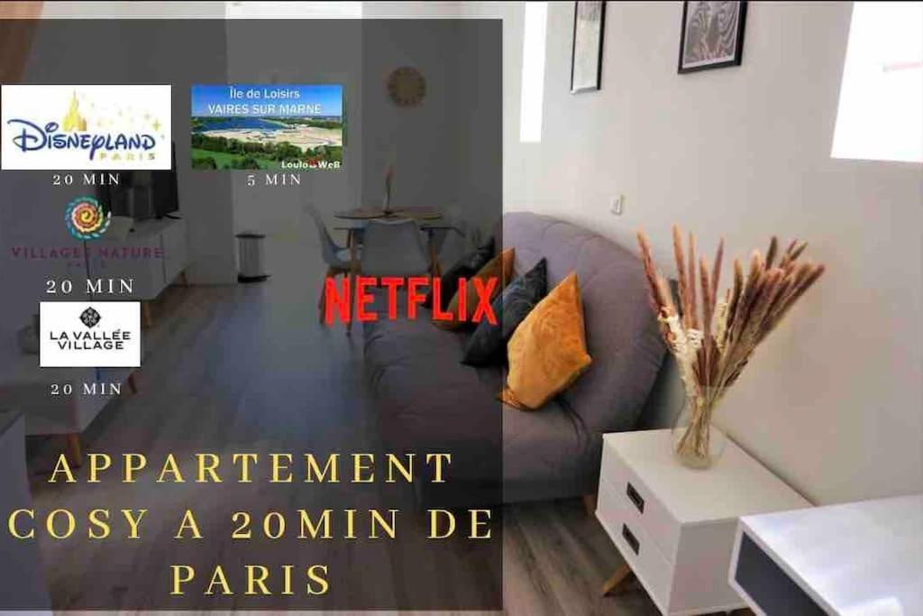 Appartement Duplex Proche Disney Et Paris Vaires-sur-Marne المظهر الخارجي الصورة